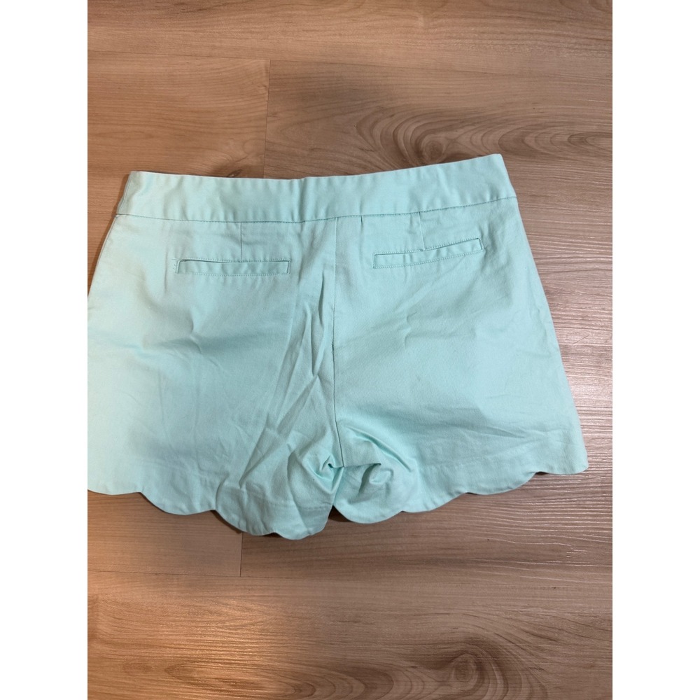 ATTYRE New York Scalloped Hem Shorts Mint 6 Women Scalloped Hem Pastel Summer - Picture 6 of 6